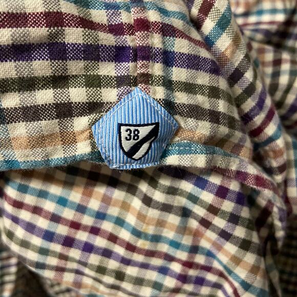 Cremieux Shirt 4XT Plaid Long Sleeve Cotton Button Down Collar Button Up - Picture 7 of 12